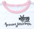 Ladies' fitter ringer shirt rabbit prevent littering