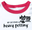 Ladies' fitter ringer shirt cat heavy petting