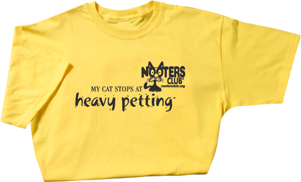 my cat stops at heavy petting yellow t-shirt